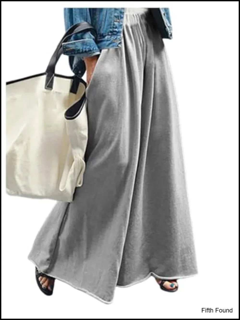 Wide Leg Sweatpants High Elastic Waist Flowy Palazzo Pants Loose Baggy